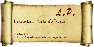 Lepedat Patrícia névjegykártya